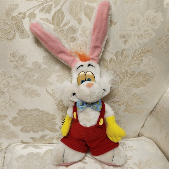 VTG DISNEYLAND WALT DISNEY WORLD WHO FRAMED ROGER RABBIT 15” PLUSH 1987 - Picture 1 of 11